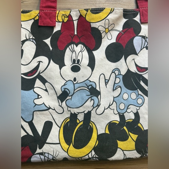 Disney Mickey and Minnie Mouse Canvas Tote Bag - Picture 2 of 8